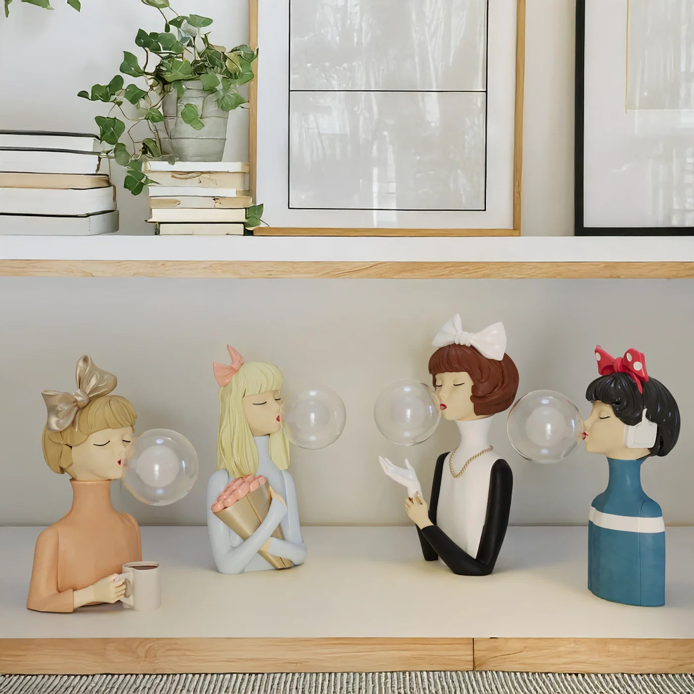 Parisian Bubble Girls - Clear Glass