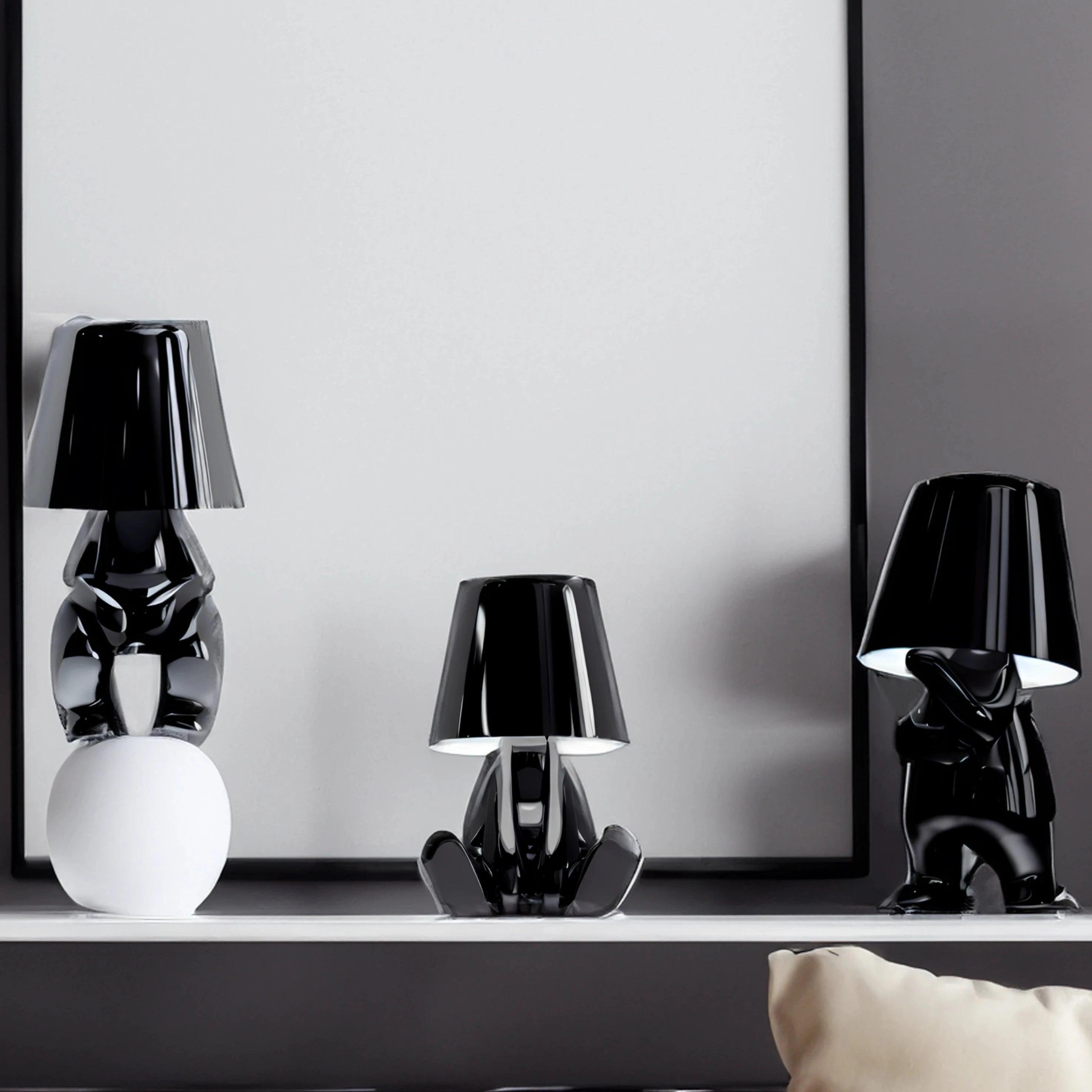Black Thinkers - Lamp Collection - Casa Di Lumo