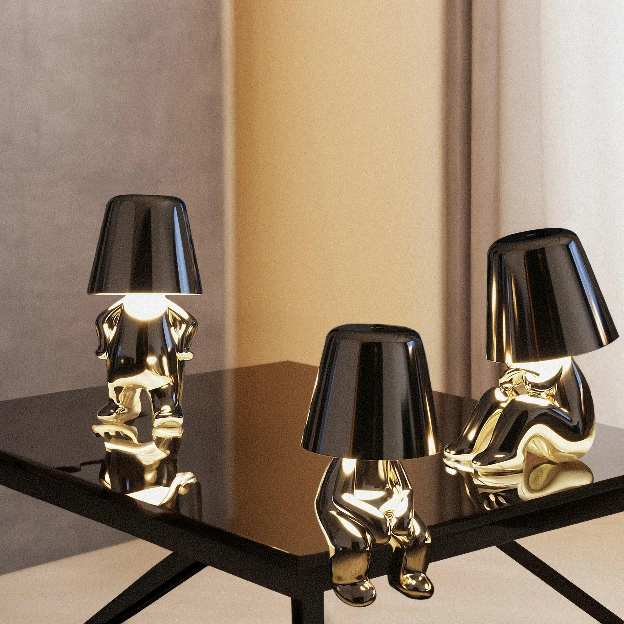 Silver Thinkers - Lamp Collection - Casa Di Lumo
