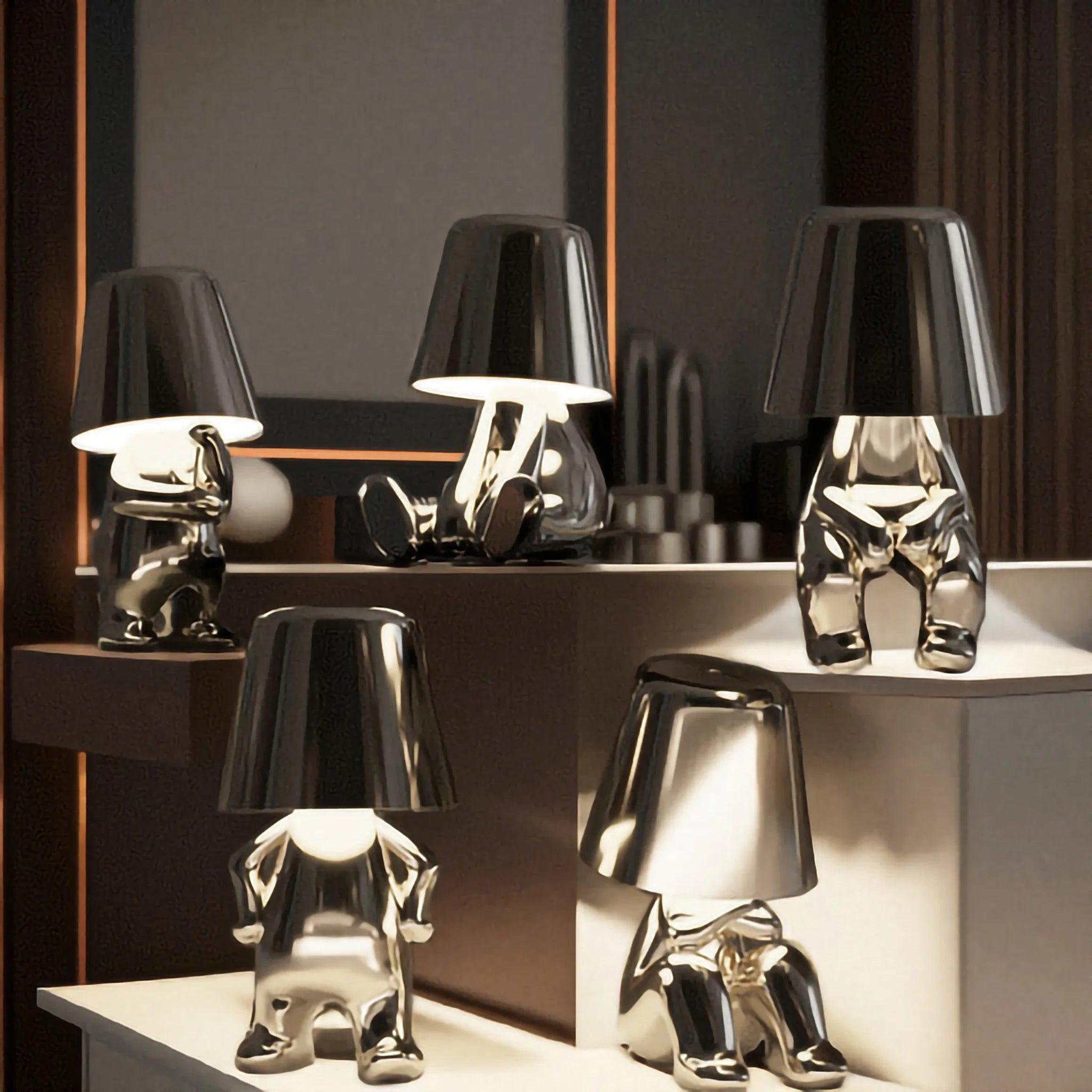 Silver Thinkers - Lamp Collection - Casa Di Lumo