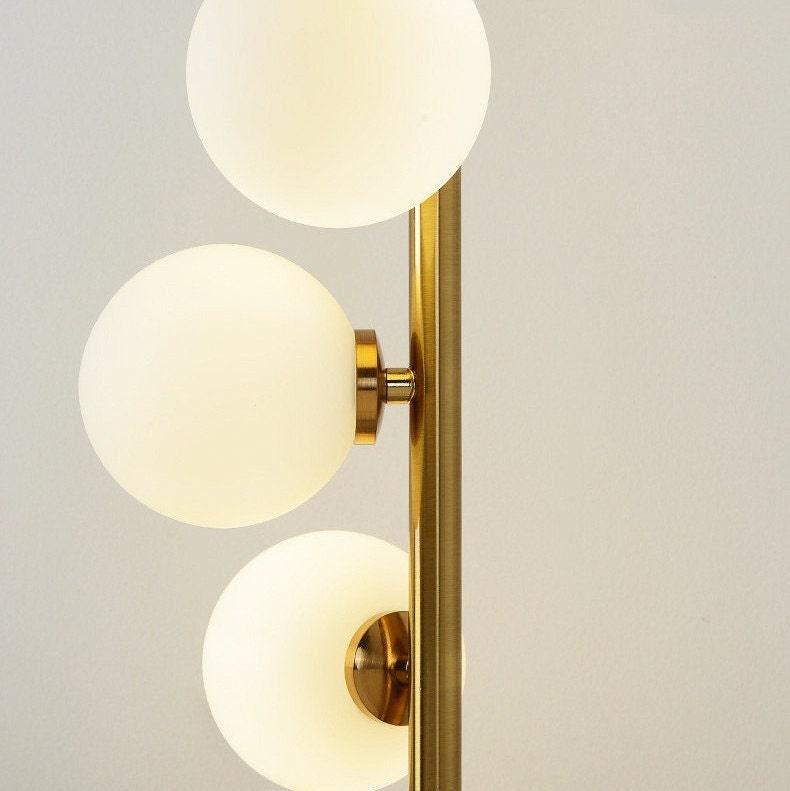 6-Bulb Golden Floor Lamp - Casa Di Lumo