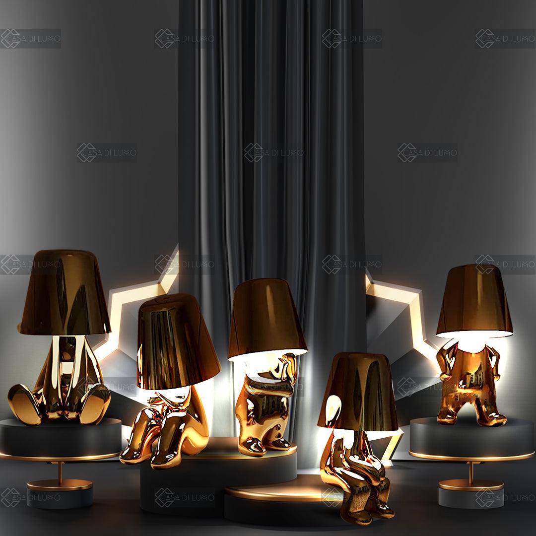 Golden Thinkers - Lamp Collection - Casa Di Lumo