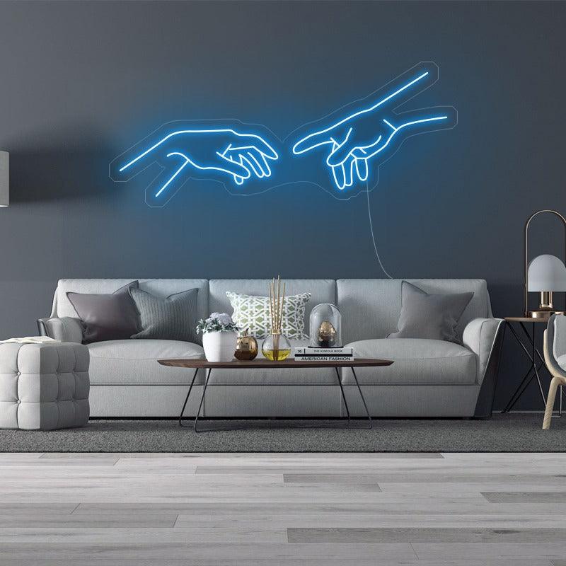'Hands' LED Neon Sign - Casa Di Lumo