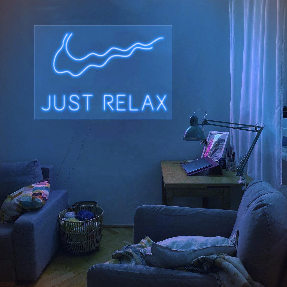'Just Relax' LED Neon Sign - Casa Di Lumo