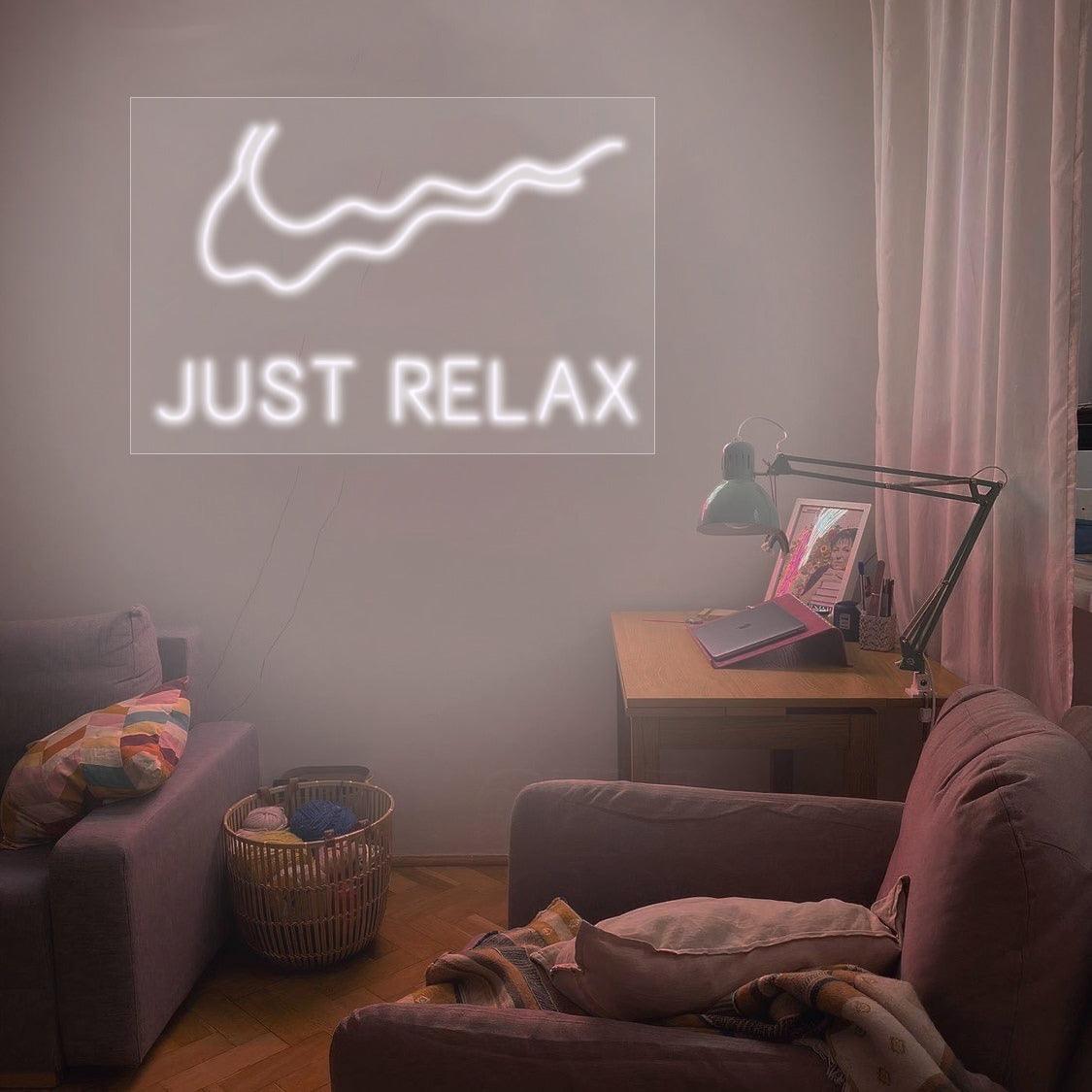 'Just Relax' LED Neon Sign - Casa Di Lumo