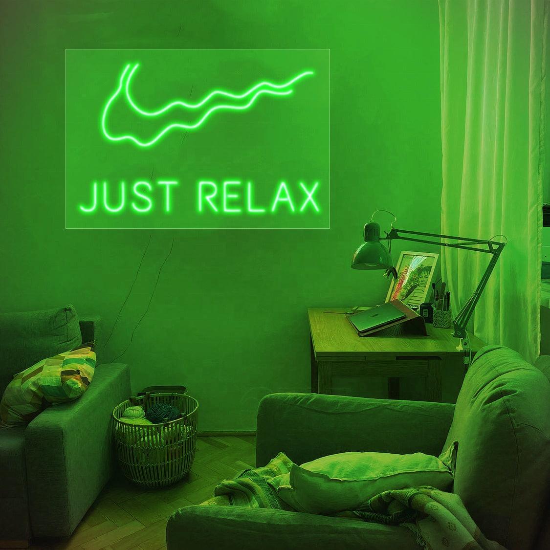 'Just Relax' LED Neon Sign - Casa Di Lumo