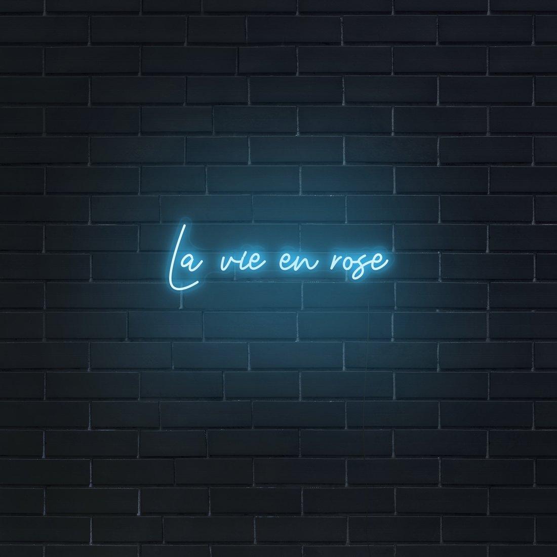 'La Vie En Rose' LED Neon Sign - Casa Di Lumo