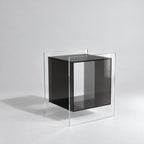 Carter Side Table in Cool Black, studio shot