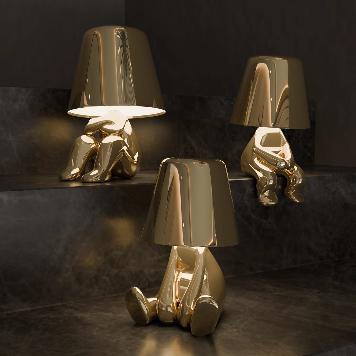 Golden Thinkers - Lamp Collection