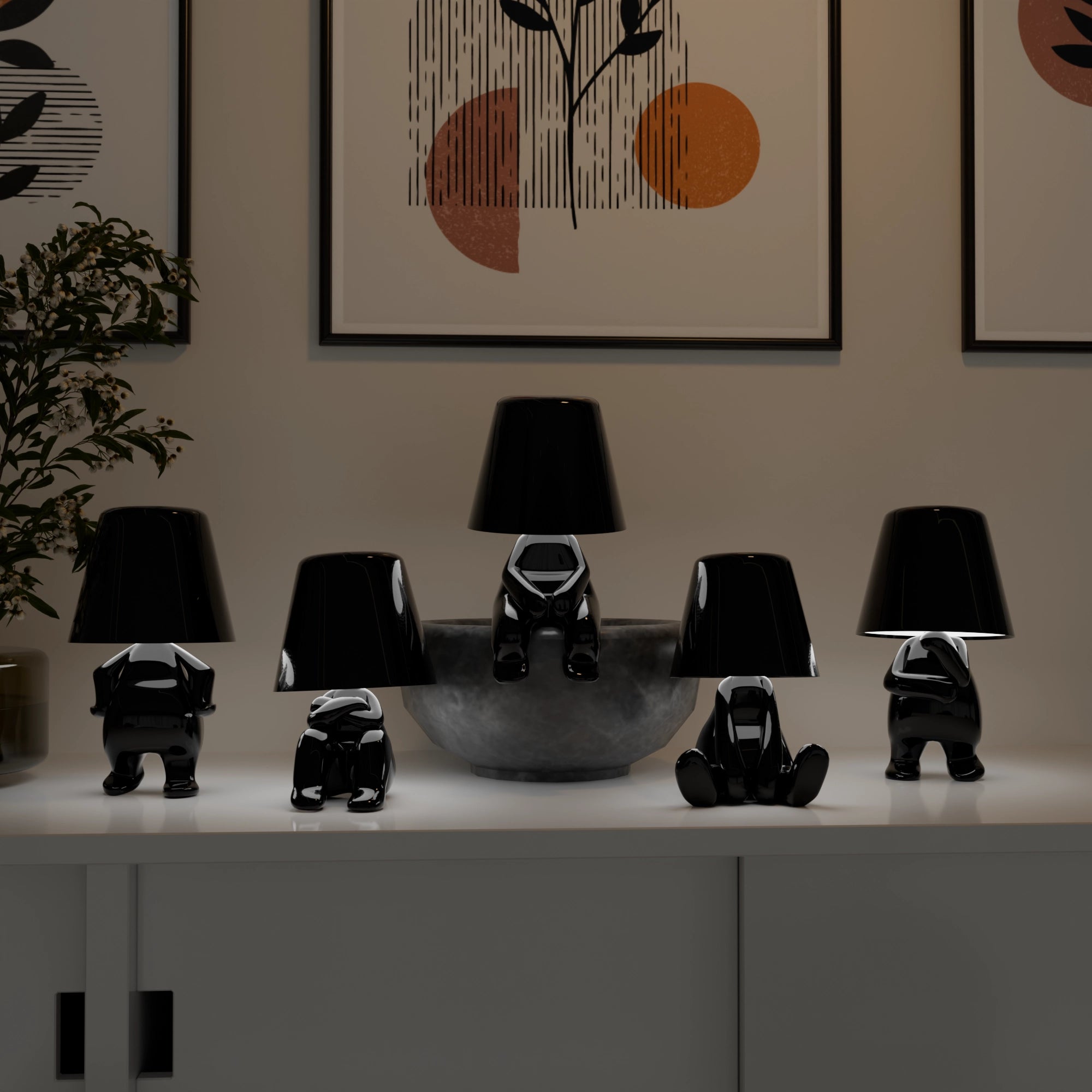 Black Thinkers - Lamp Collection