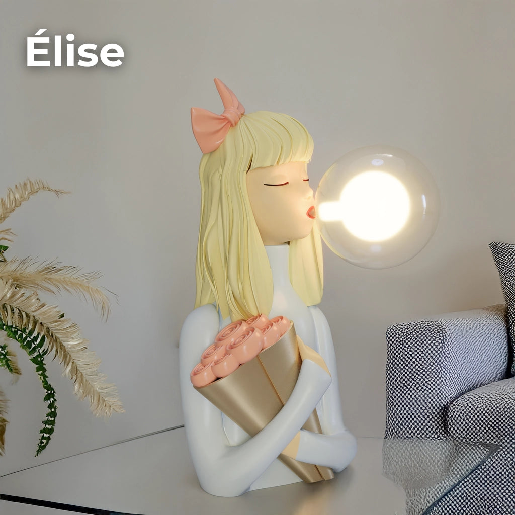 Parisian Bubble Girls - Clear Glass