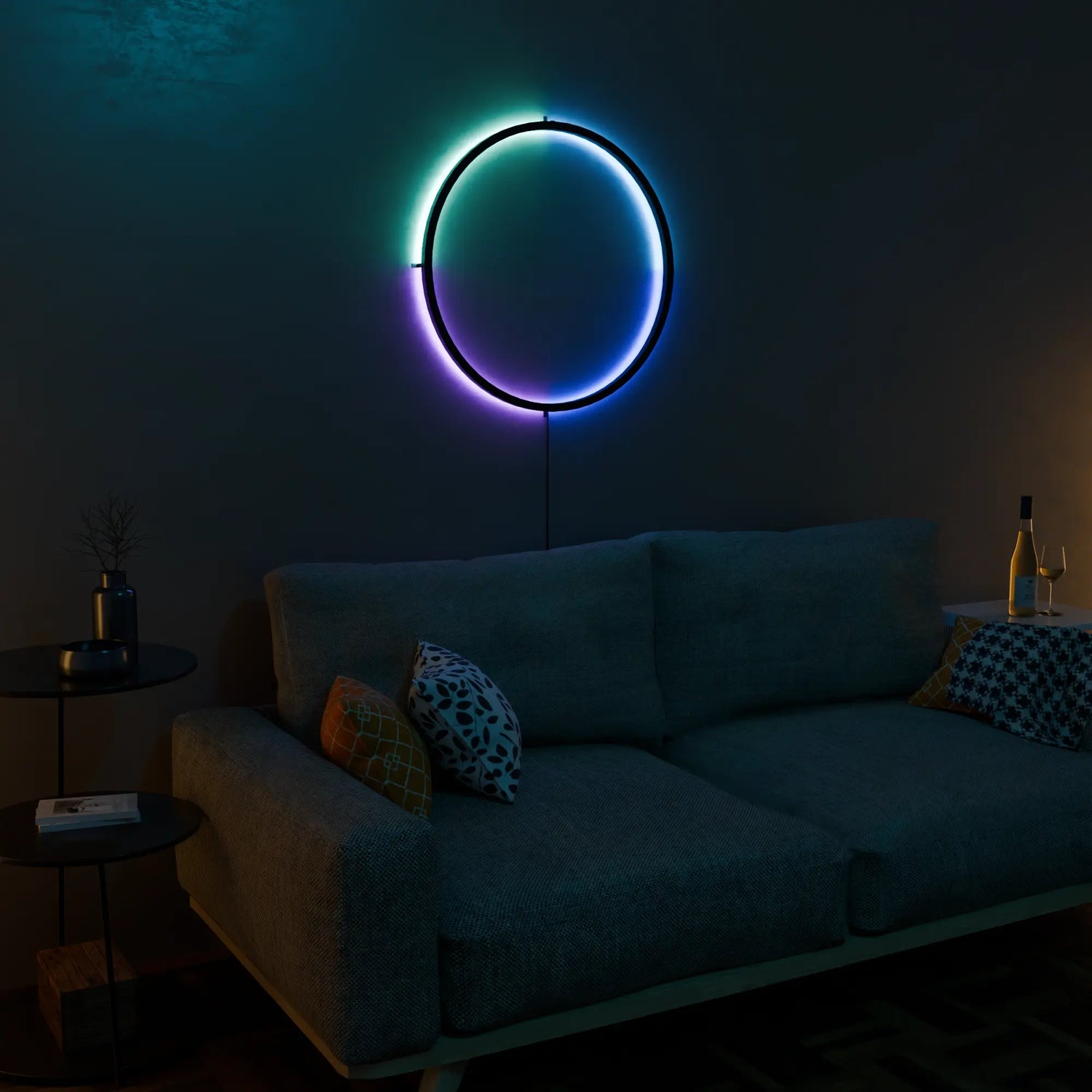 AuraRing Above a sofa