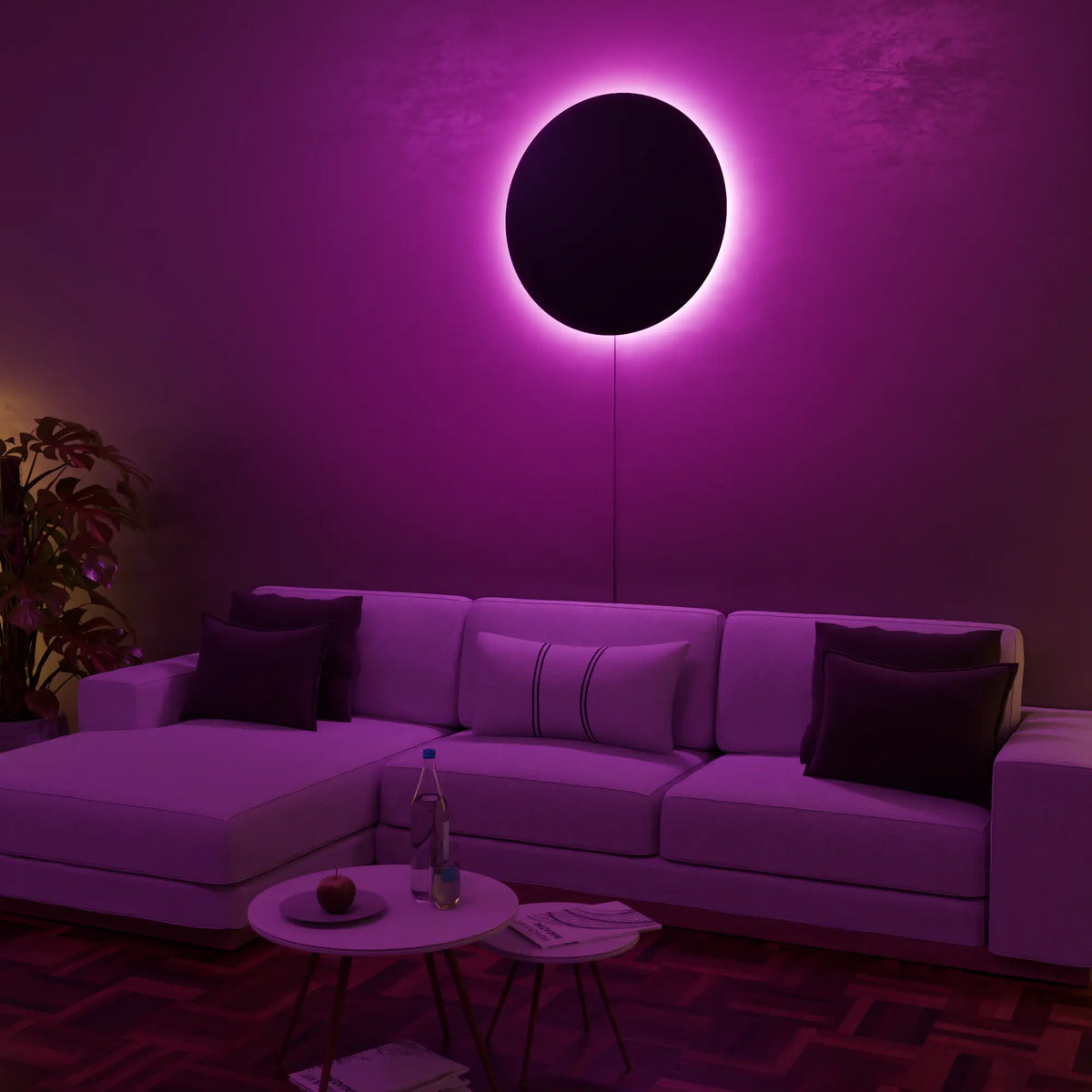 AuraSphere Above a sofa