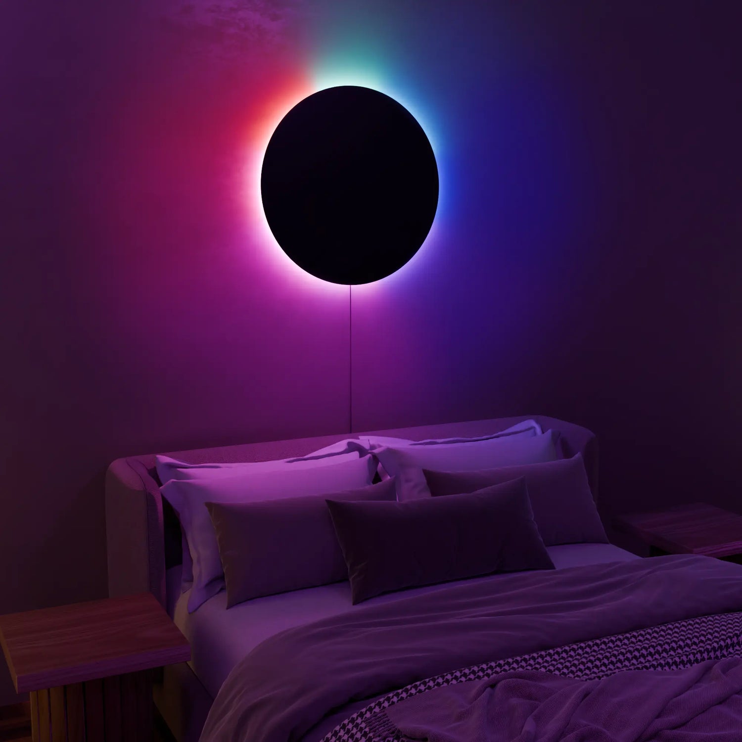 AuraSphere Over a headboard