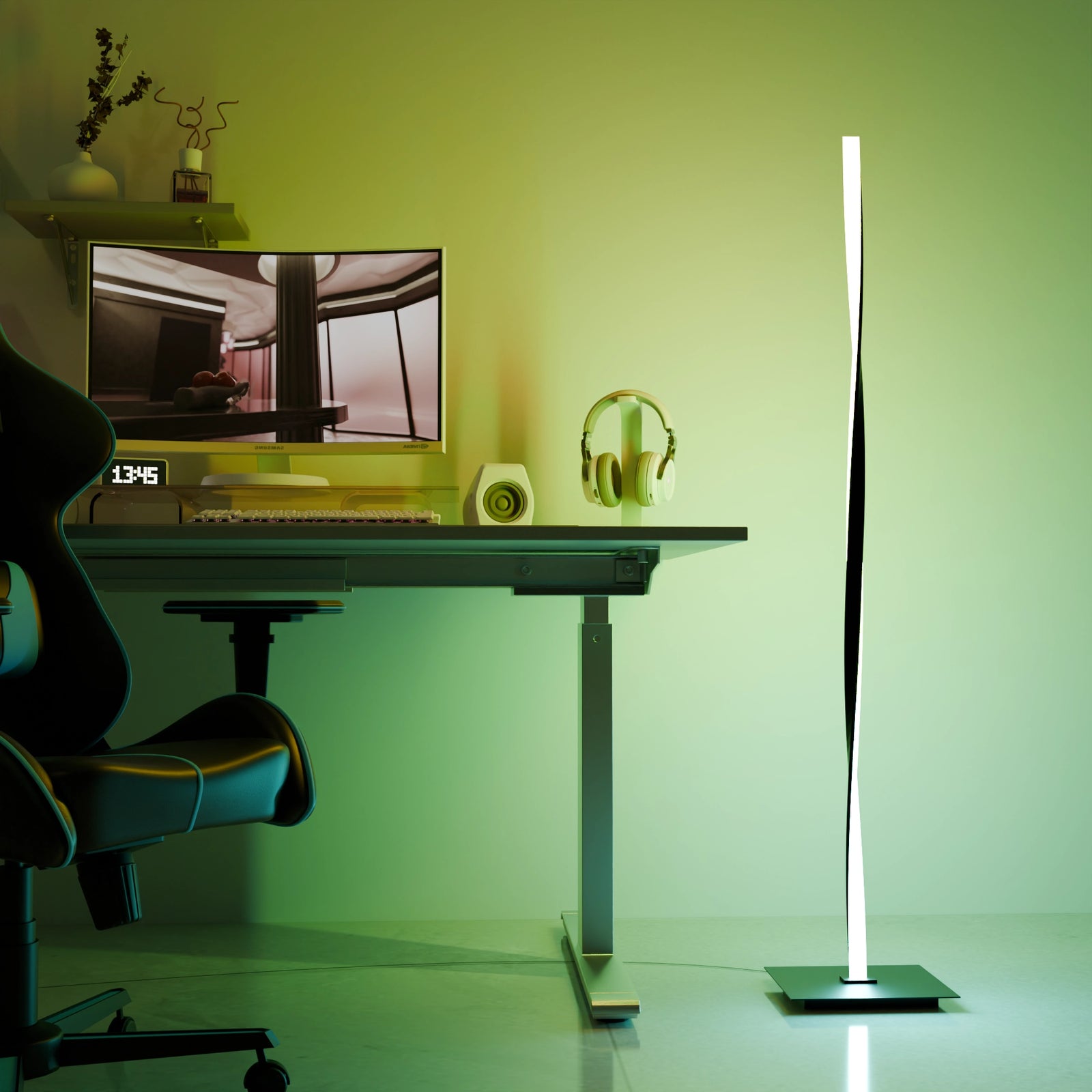 Helix Floor Lamp — Warm scene