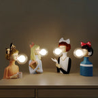 Parisian Bubble Girls - Clear Glass