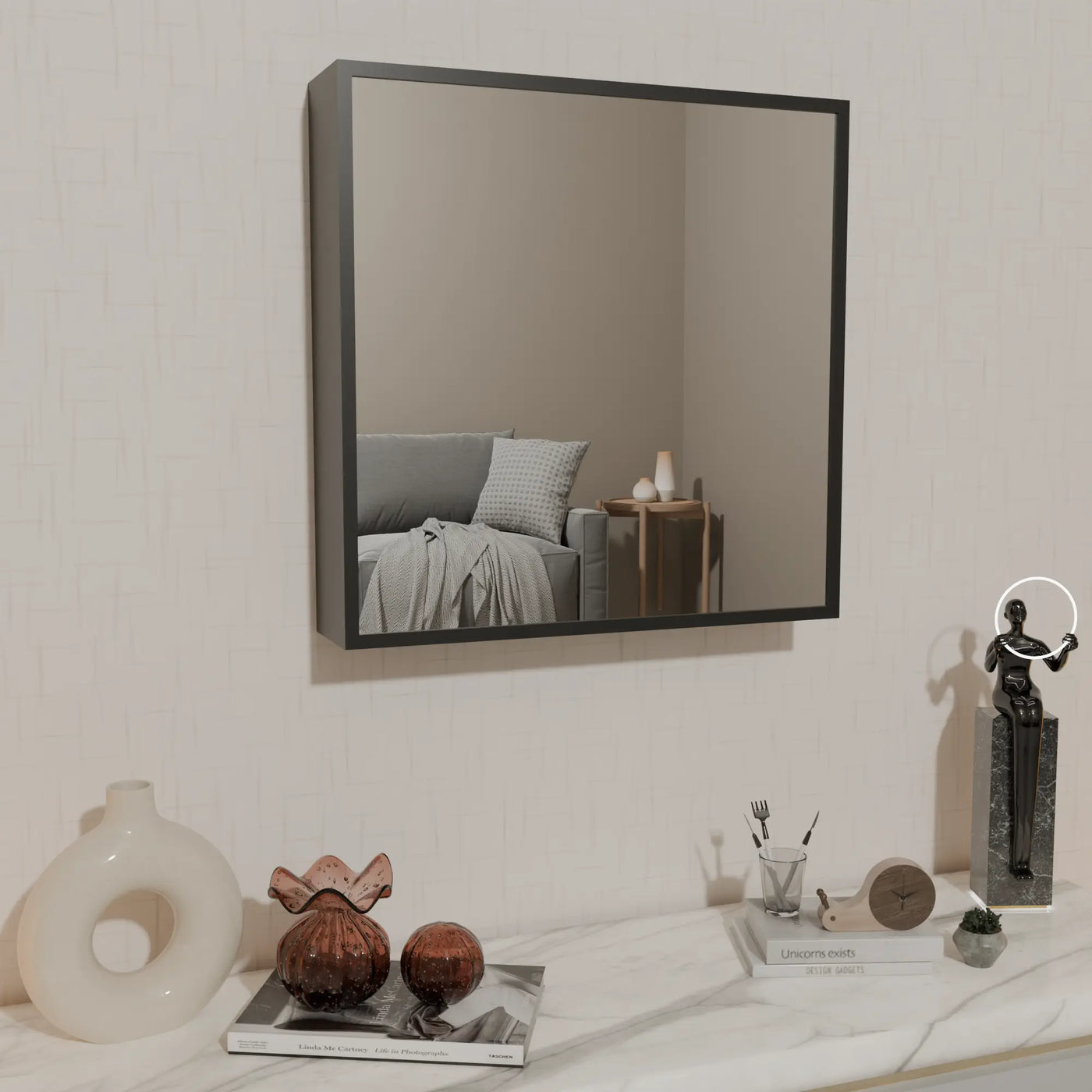 Mirror by day.