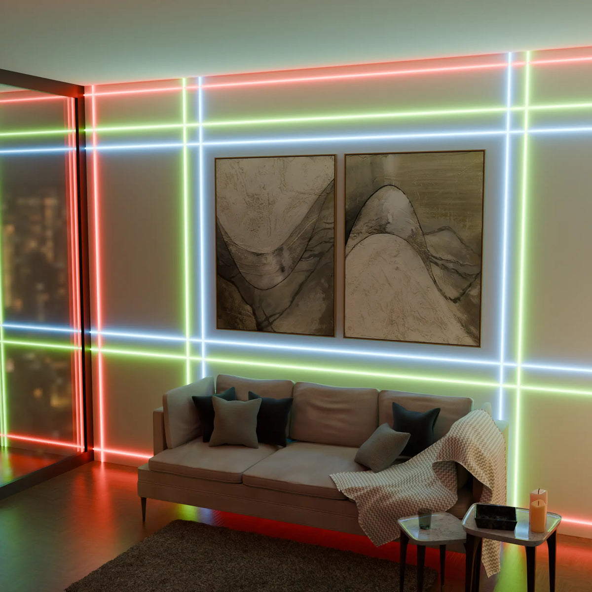 Arduino Rope Light AuraFlow Smart LED Rope Light — RGB Color Changing