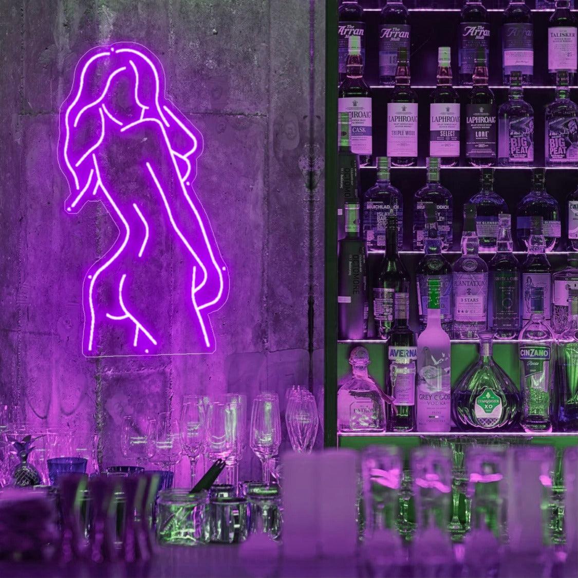 Female Silhouette' LED Neon Sign