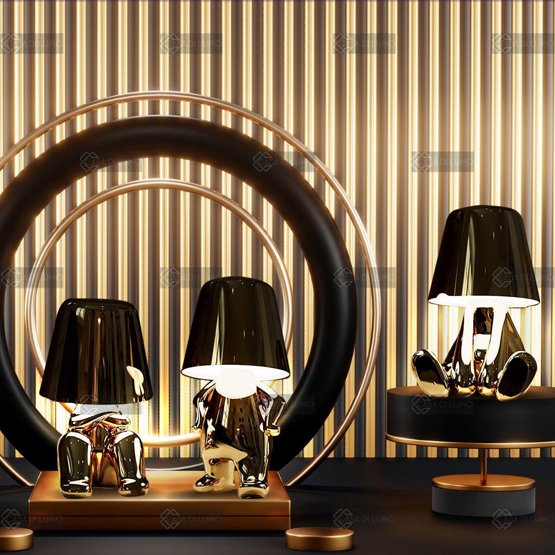 Golden Thinkers - Lamp Collection - Casa Di Lumo