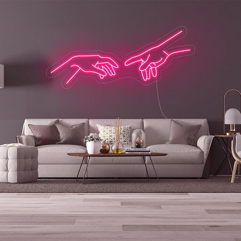'Hands' LED Neon Sign - Casa Di Lumo