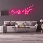 'Hands' LED Neon Sign - Casa Di Lumo