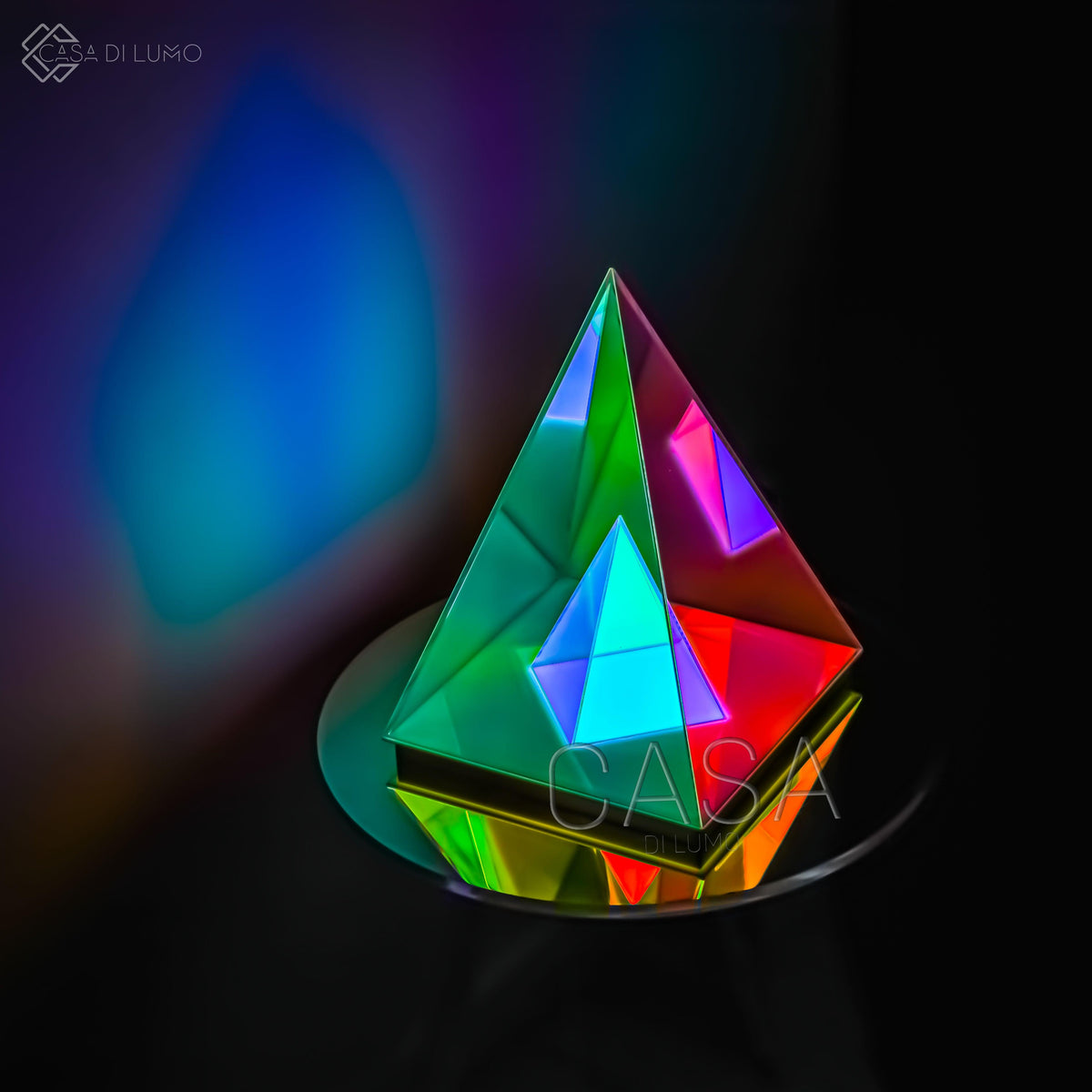 Infinity Pyramid Infinity Pyramid — Illuminated Sculpture in Mirrored Acrylic