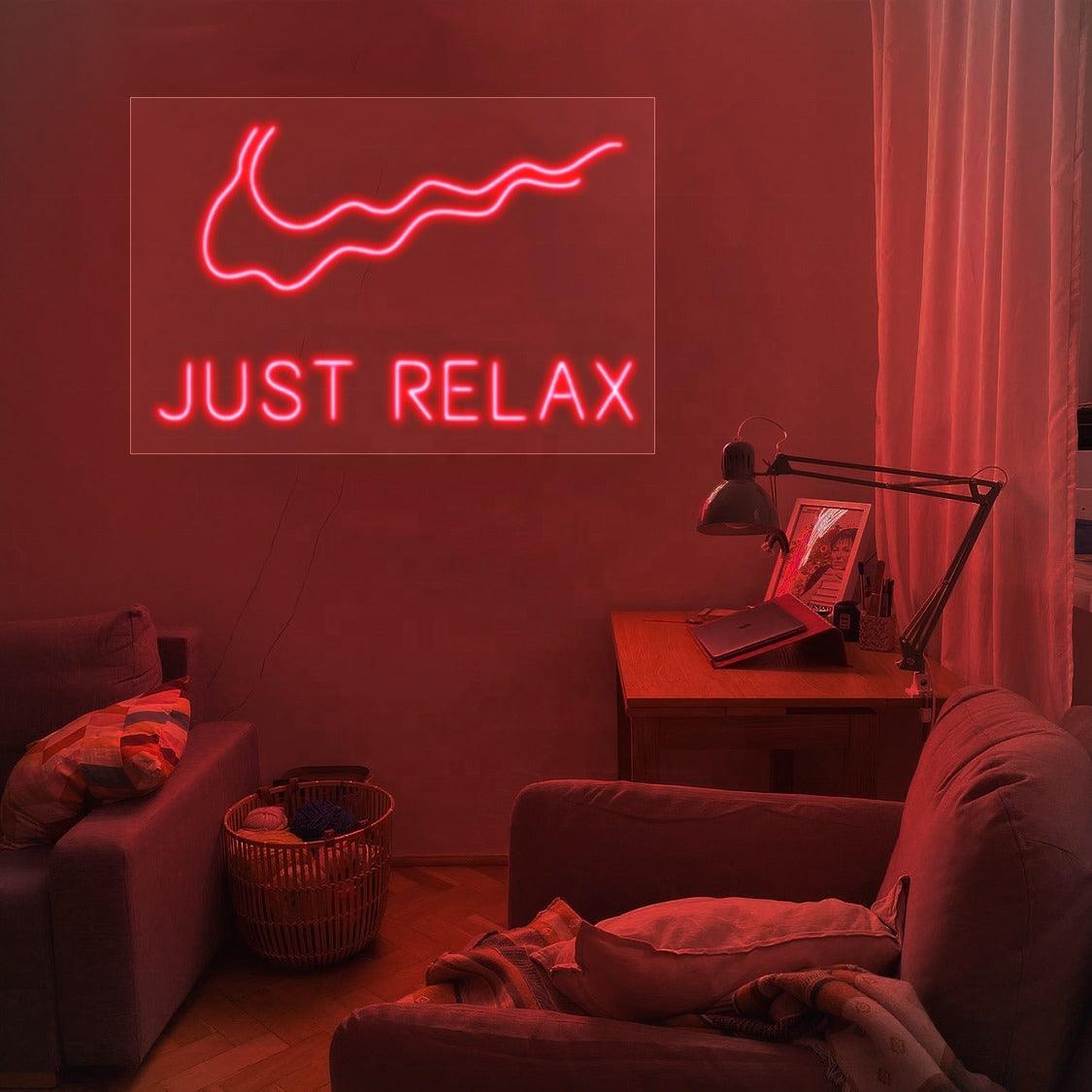'Just Relax' LED Neon Sign - Casa Di Lumo