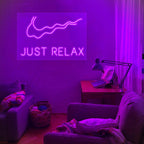 'Just Relax' LED Neon Sign - Casa Di Lumo