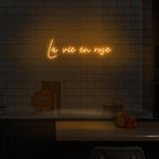 'La Vie En Rose' LED Neon Sign - Casa Di Lumo